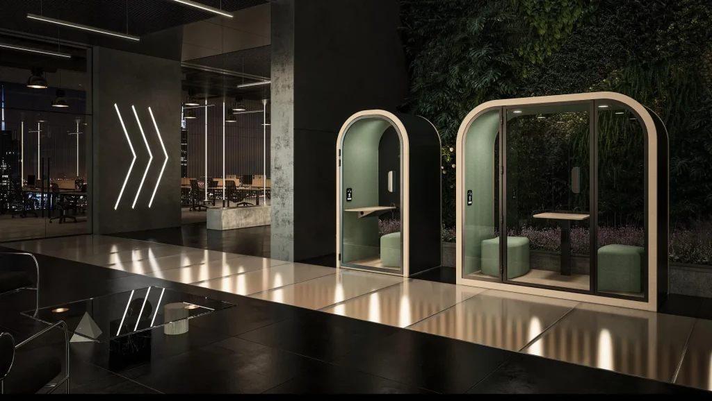 Bureau insonorisé avec cloison acoustique à Genève